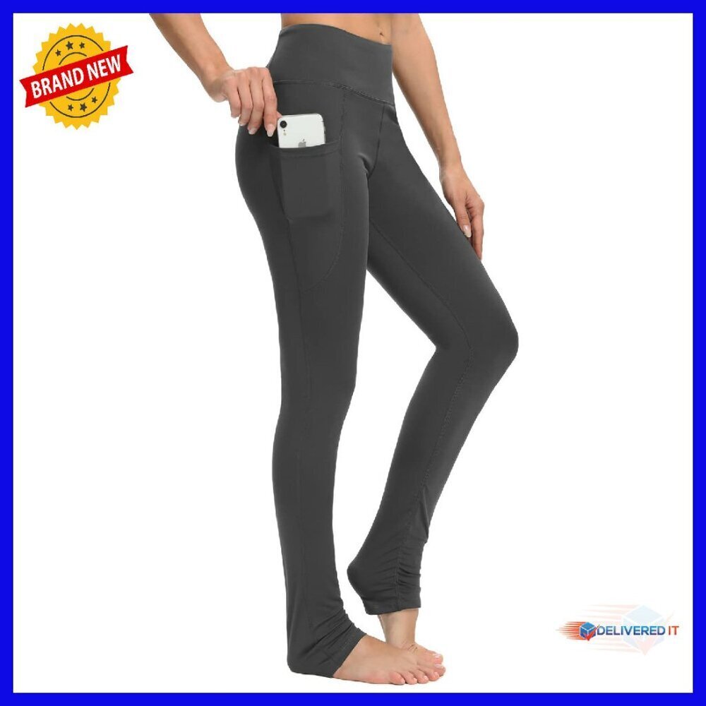 Extra Long Yoga Leggings with Pockets High Waist Athletic Pants